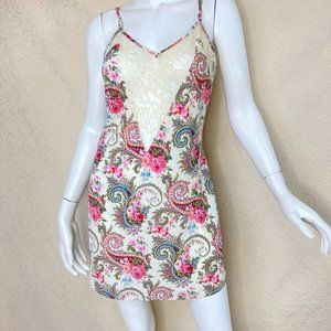 Victoria's Secret Vintage Paisley Rose Lace Slip